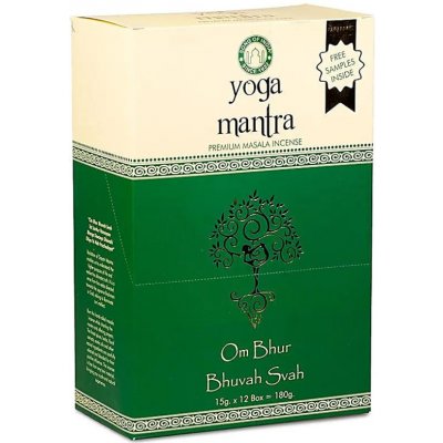 Song of India Vonné tyčinky Organic Masala Yoga Mantra 15 g – Zboží Dáma