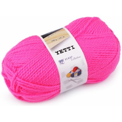 Pletací příze Yetti 100 g, střední, 24 (50014) pink – Zboží Mobilmania