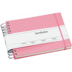 Skicák & Album Semikolon Mini Much krémové listy Flamingo