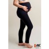 Těhotenské kalhoty Bak těhotenské legíny Mama LC05 grafitová melanž