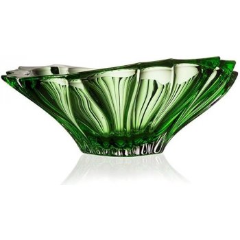Aurum Crystal Bohemia Platnica mísa zelená 330 mm