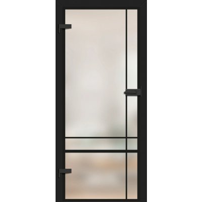 Erkado Celoskleněné GRAF 32 mléčné sklo s černými vzory 70 x 197 cm – Zboží Mobilmania