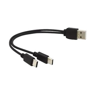 PremiumCord ku2y04 USB A/Male to USB-C male (nabíjení) + USB-C male (nabíjení) 30cm – Zboží Živě