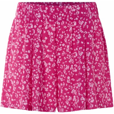 Esmara dámské šortky módní mačkaná struktura vzorovaná/růžová – Sleviste.cz