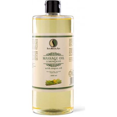 Sara Beauty Spa přírodní rostlinný masážní olej Citrónová tráva 1000 ml – Zboží Mobilmania