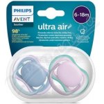 Avent Philips šidítko Ultra air neutral dívka modrá 2ks – Sleviste.cz
