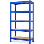 Monzana Regál Heavy 90 x 40 x 180 cm modrá 106178 – Zboží Dáma