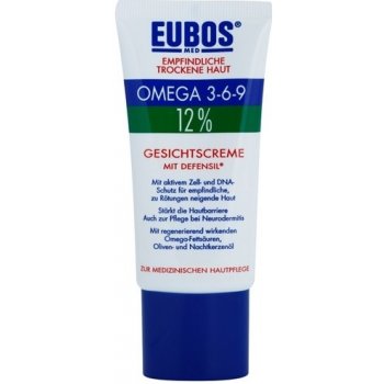 Eubos Sensitive Dry Skin Omega 3-6-9 12% ochranný pleťový krém s aktivními buňkami Defensil 50 ml