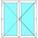 Aluplast Vchodové dveře Ideal 4000 Bílá/Ořech 200 x 220 cm – Hledejceny.cz