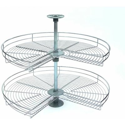 koš otočný CARUSEL Classic 3/4 750 mm 2-koš+tyč chrom – Hledejceny.cz