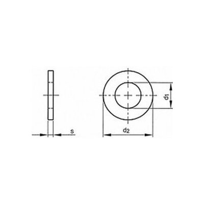 podložka M5 pr. 5.3x9x1 A2 NEREZ DIN 433 – Hledejceny.cz