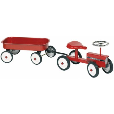 Goki traktor s vozíkem a gumovými koly