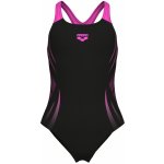 Arena Girl's Poseidonia Swimsuit Swim Pro Back dětské Jednodílné plavky Černá – Zboží Dáma