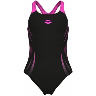 Arena Girl's Poseidonia Swimsuit Swim Pro Back dětské Jednodílné plavky Černá – Zboží Dáma