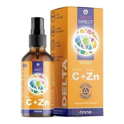 Delta Direct Vitamín C + Zn Sprej na pokožku 100 ml