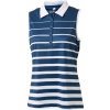 Dámské sportovní tílko Backtee Ladies Striped QD UV Polo Top Navy