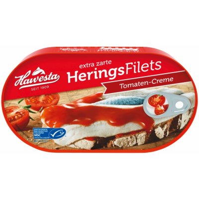 Hawesta Heringsfilet Tomaten Creme 200 g – Zbozi.Blesk.cz
