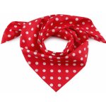 bavlněný šátek s puntíky 4 červená – Zbozi.Blesk.cz