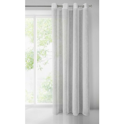 ZÁCLONA NA KROUŽCÍCH ALICE 140X250 CM ŠEDÁ OCELOVÁ – Hledejceny.cz