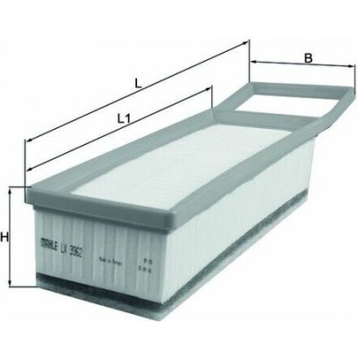 MAHLE ORIGINAL Vzduchový filtr LX3962 – Hledejceny.cz