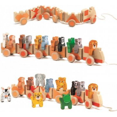 Djeco Velký vláček Jungle – Sleviste.cz