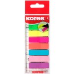 Kores Samolepící záložky Kores Index Strips - 8 x 25 lístků / barevné – Hledejceny.cz