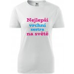 Bílé dámské tričko nejlepší vrchní sestra dárek pro vrchní sestru – Hledejceny.cz