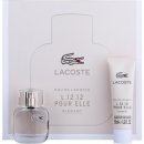 Lacoste Eau de Lacoste L.12.12. Pour Elle Elegant EDT 30 ml + sprchový gel 50 ml dárková sada