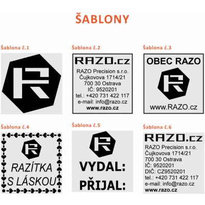 RAZO Štoček do razítka 32 x 32 mm (S-530; S-Q32; Q 30) – Zboží Živě