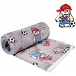 ESITO Dětská deka jednoduchá Fotbalista šedá – Hledejceny.cz