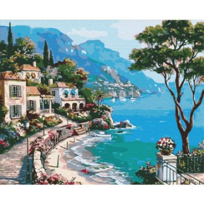 ASTRA Malování podle čísel: Italské prázdniny plátno na rámu 50x40 cm 155743