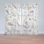 Sablio Záclony Babiččina zahrádka: 2ks 150x250cm – Hledejceny.cz