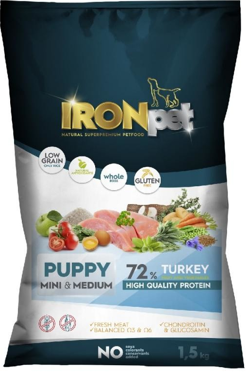 IRONpet Turkey Puppy Mini & Medium 1,5 kg