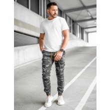 Bolf Šedé pánské jogger kapsáče R8601