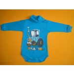 Arex ČR Body s rolákem žebrový úplet+postik tyrkysově modrá – Zboží Dáma