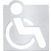 Piktogram Bemeta hotelový program - Piktogram WC vozíčkář 120x120 mm, nerez mat 111022025