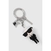 Přívěsky na klíče Přívěsek na klíče Karl Lagerfeld 241W3805 černá