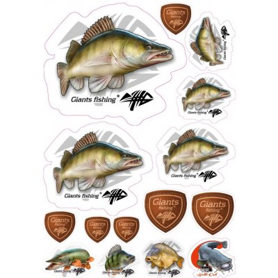 Giants Fishing Mix nálepek Candát 15ks – Zbozi.Blesk.cz