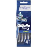 Gillette Blue3 Simple 4 ks