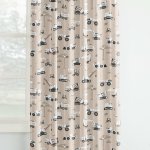 Goldea dětský bavlněný závěs - nákladní auta a bagry na béžovém 280x150 cm – Hledejceny.cz