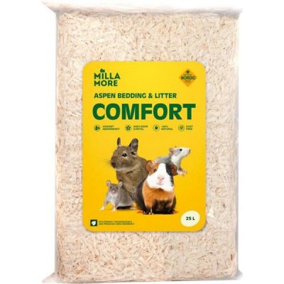 Milla More Podestýlka hobliny osika MillaMore Comfort 25 l 1,4 kg – Hledejceny.cz