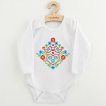 Dětské body s potiskem New Baby Lidový vzor ptáčci – Sleviste.cz