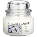 Village Candle Pure Linen 262g - malá vonná svíčka ve skle Čisté prádlo