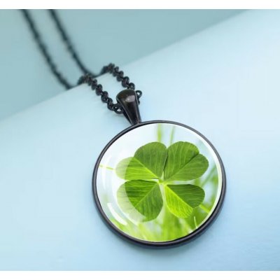 Origoska Řetízek čtyřlístek pro štěstí CT19 černá – Sleviste.cz