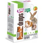 Lolo Dropsy mrkvové pro hlodavce 75 g – Zboží Dáma