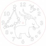 Radost v písku Hodiny obrázkový horoskop kozoroh Barevné pískování obrázků – Zboží Dáma