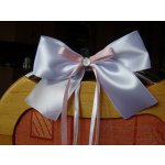 Atlasová mašle na auto bílá - růžová 4 (330) – Hledejceny.cz