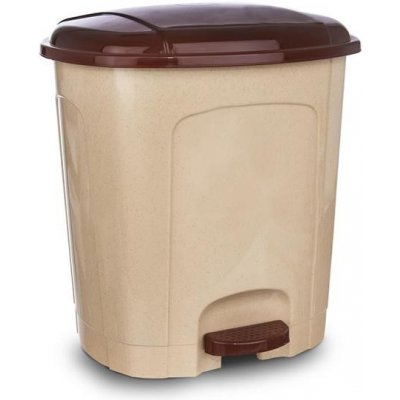 Orion Koš odpadkový 11,5 l Coffee brown s pedálem – Zboží Mobilmania