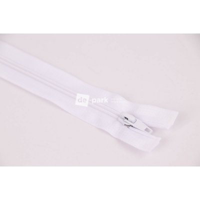 de-park Zip - 25cm - dělitelný - bílá – Zboží Mobilmania