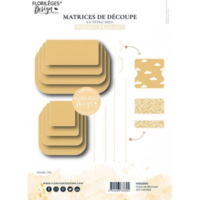 Floriléges design vyřezávací šablony a petits pas Sada na přáníčka – Hledejceny.cz
